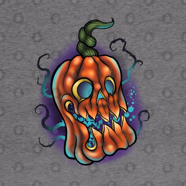 Spooky pumpkin jack o lantern by SlinkSkull